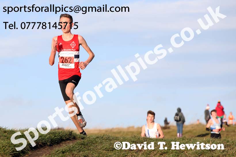 Boys under-15s North Eastern Cross Country, 2018 Northern Cross Country Champs., Wrekenton, Gateshead. Photo:  David T. Hewitson/Sports for All Pics